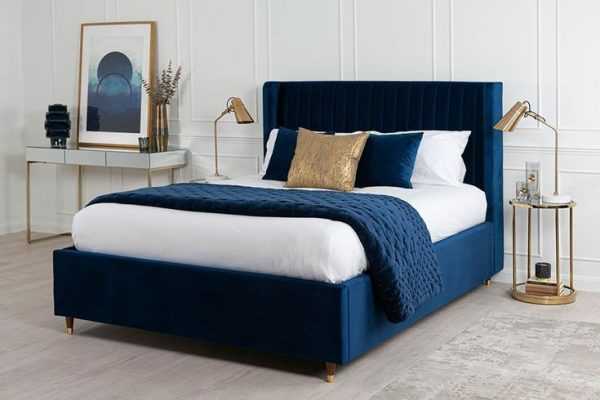 Baxter Storage Bed Blue, Furniture Jepara, Arlika Wood, Arlikawood, Arlika Wood Furniture, Mebel Jepara